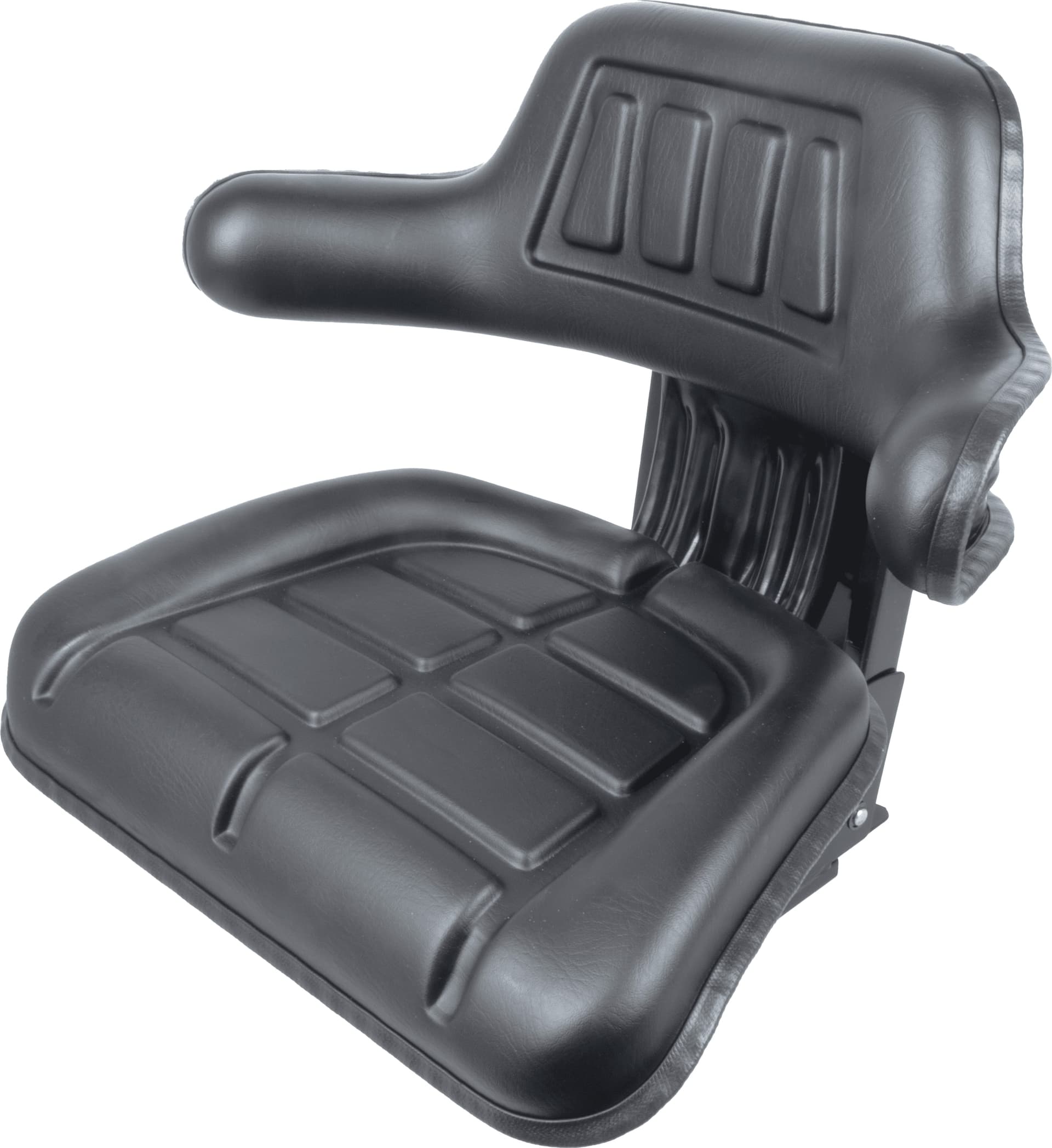 Sedile avvolgente con molleggio in sky nero larghezza 590mm - 2