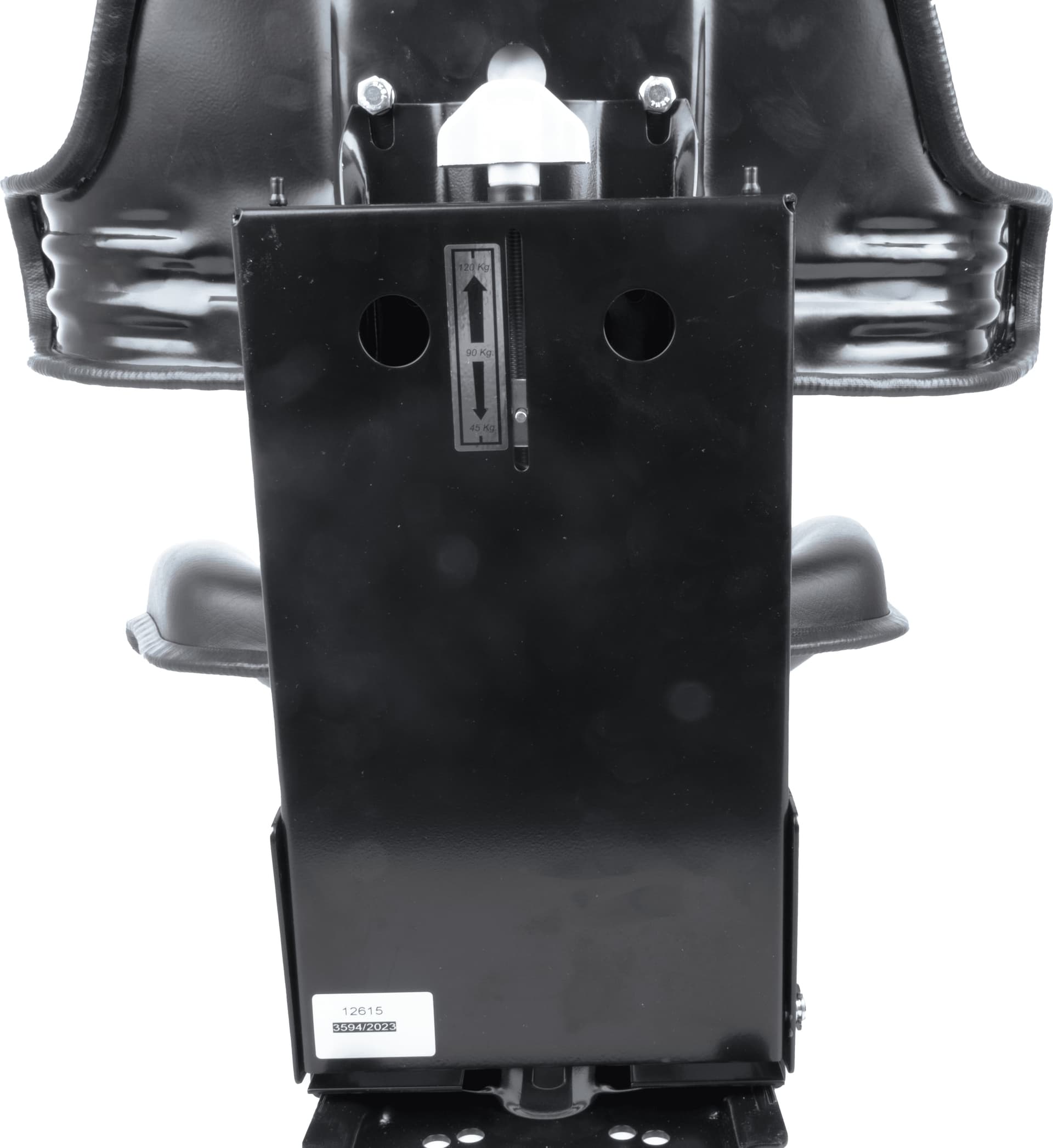 Sedile avvolgente con molleggio in sky nero larghezza 590mm - 4