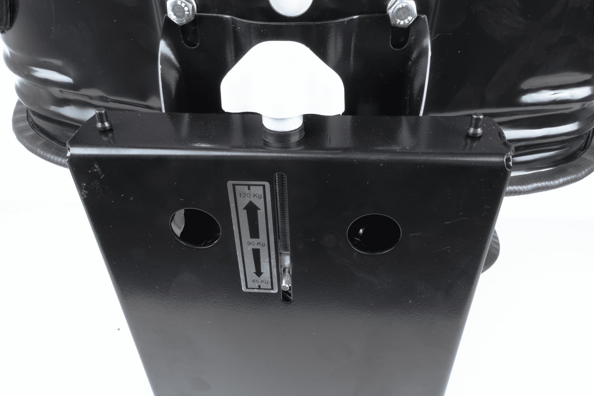 Sedile avvolgente con molleggio in sky nero larghezza 590mm - 5