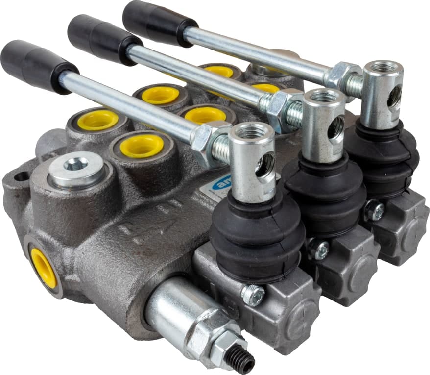 Distributore oleodinamico Ama basic da 3/8” 3 leve 40L/min per trattori - 2