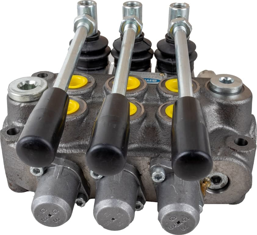 Distributore oleodinamico Ama basic da 3/8” 3 leve 40L/min per trattori - 5