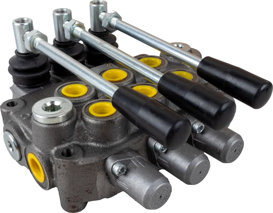 Distributore oleodinamico Ama basic da 3/8” 3 leve 40L/min per trattori - 6