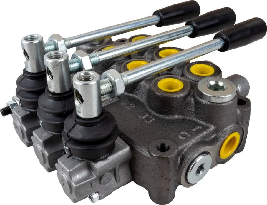 Distributore oleodinamico Ama basic da 3/8” 3 leve 40L/min per trattori - 8