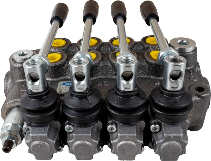 Distributore oleodinamico Ama a 4 leve doppio effetto - 40L