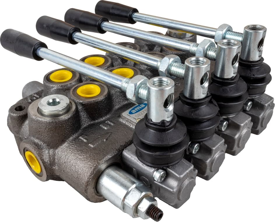 Distributore oleodinamico Ama a 4 leve doppio effetto - 40L - 2