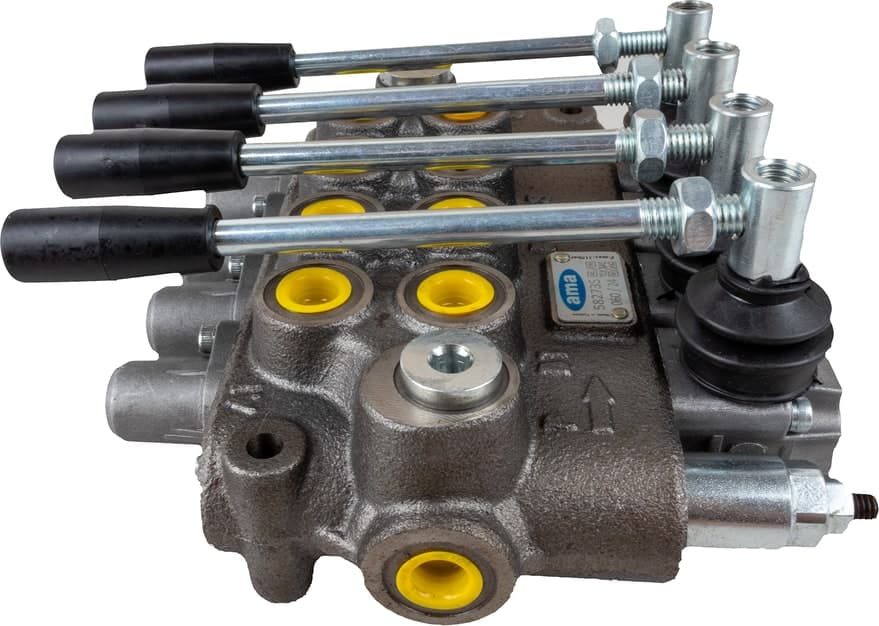 Distributore oleodinamico Ama a 4 leve doppio effetto - 40L - 3