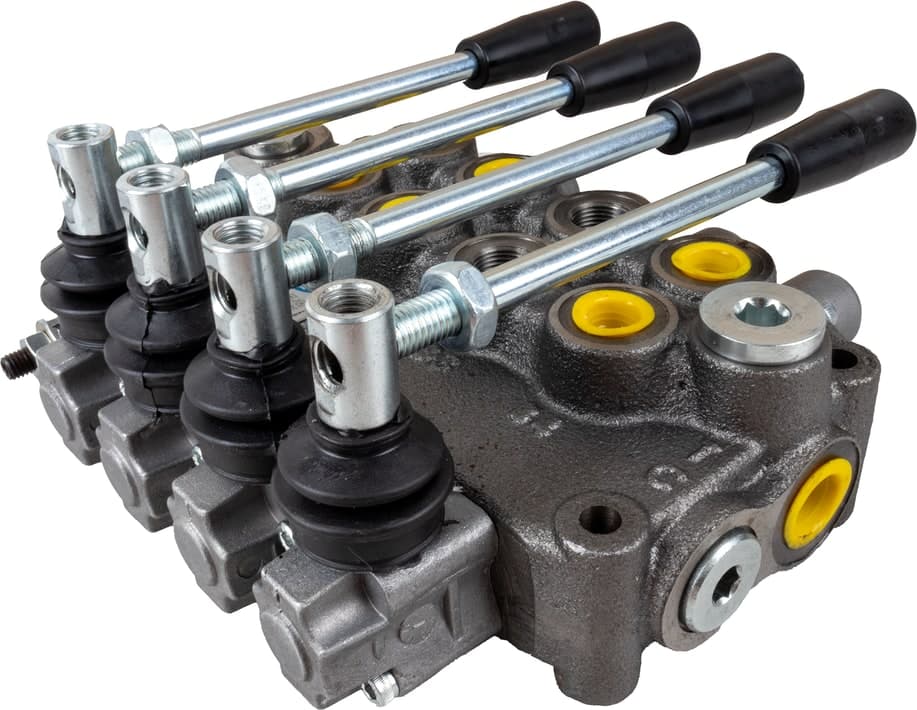 Distributore oleodinamico Ama a 4 leve doppio effetto - 40L - 7