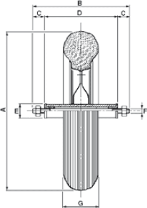 Ruota pneumatica 3,50/8" con cerchio in nylon - 2