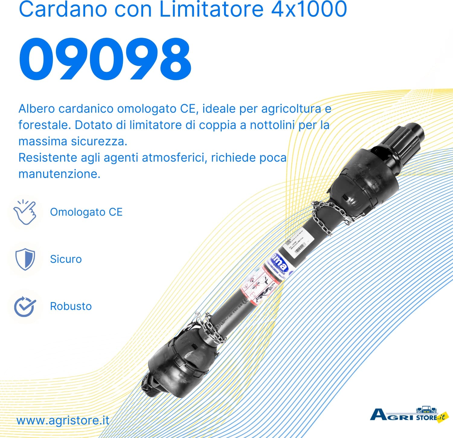 Cardano con limitatore a nottolini 4x1000 - 6