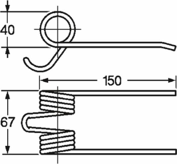 Dente pick-up adattabile Gallignani 8876437 filo 5 confezione da 5 pezzi - 5