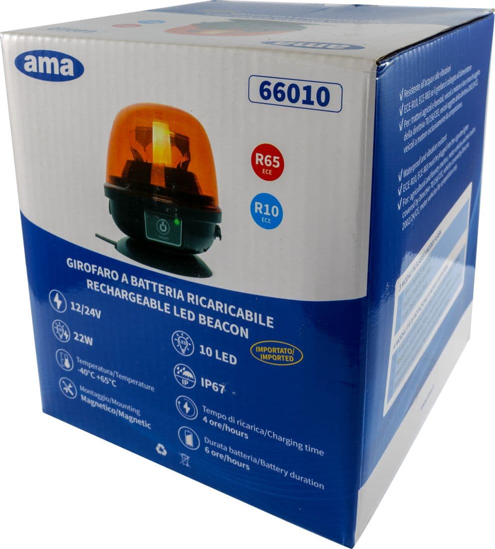 Lampeggiante LED a batteria 12-24V 28W - 7