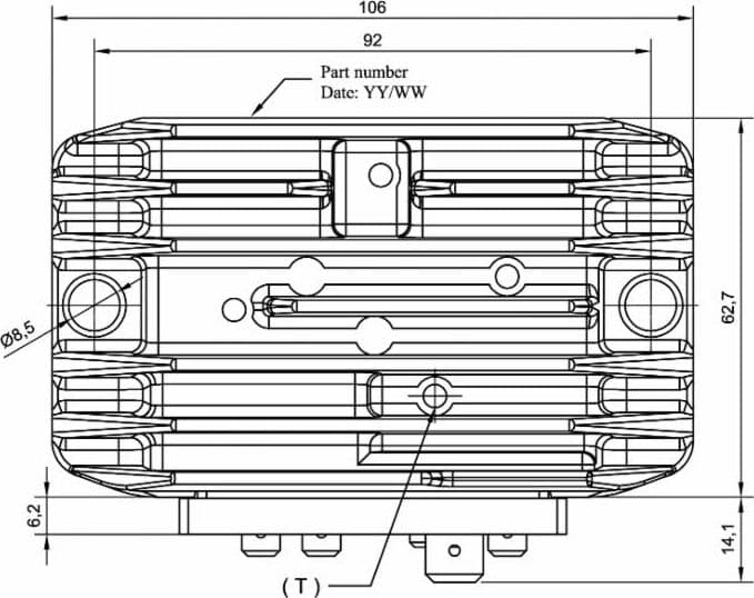 Regolatore di tensione per trattore 12V adattabile al rif. originale Lombardini 7362.298 con spia - 3