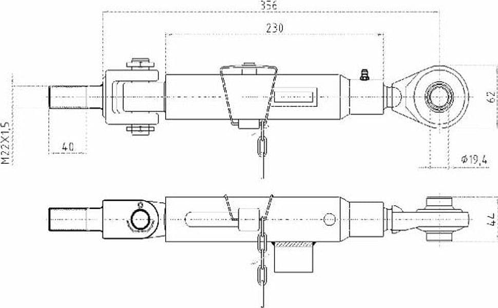 Stabilizzatore adattabile Case 224249A2 - 2