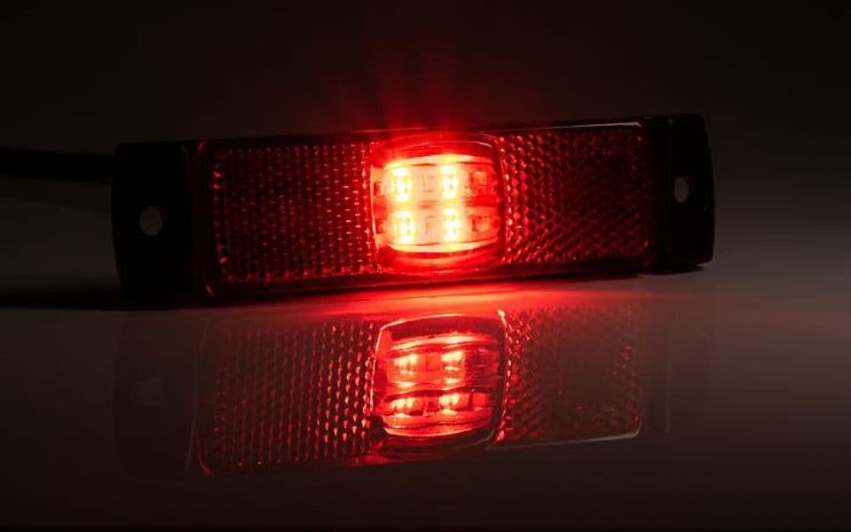 Fanale di ingombro a LED rosso 12-36V confezione da 2 pezzi - 3