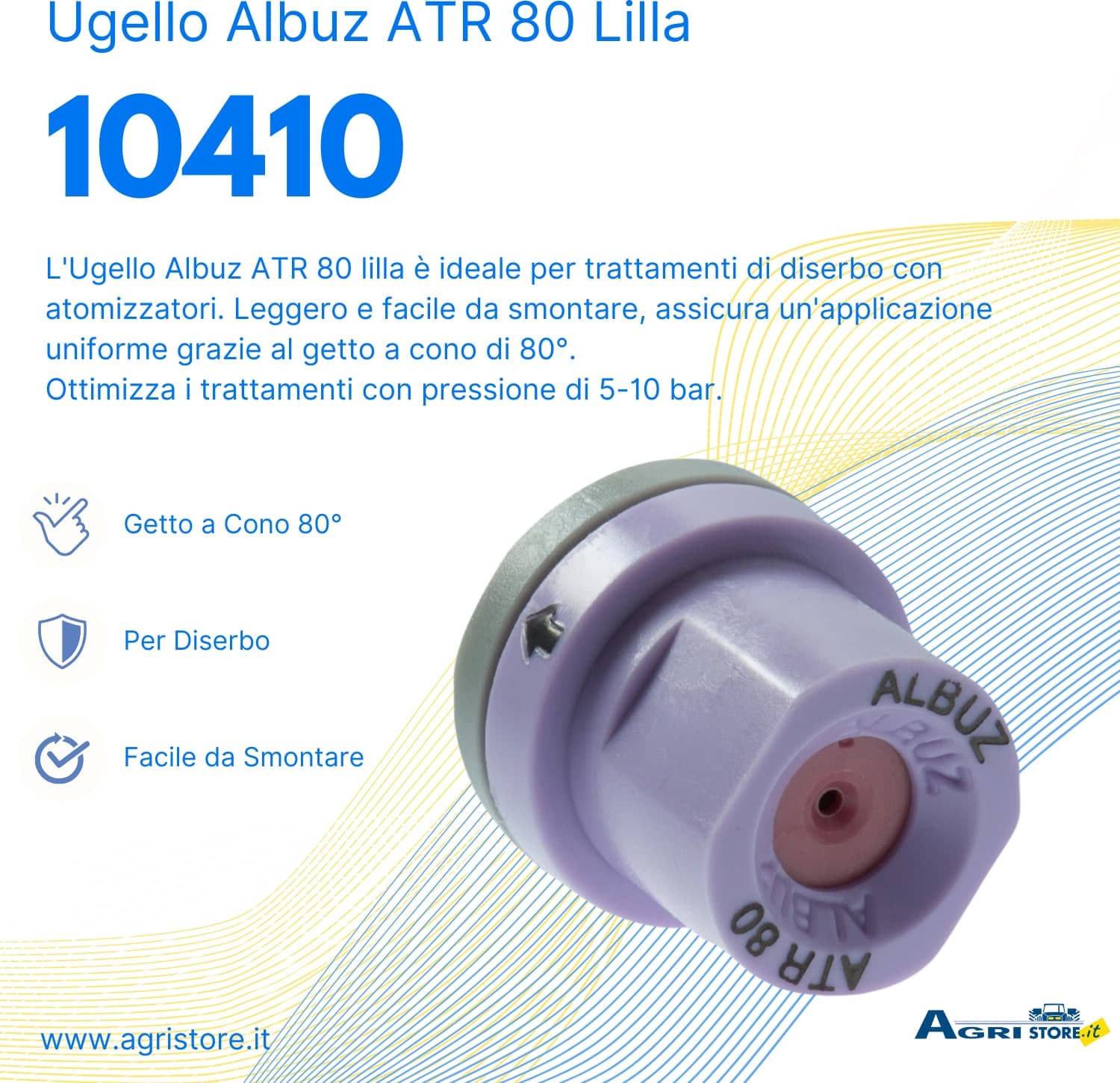 Ugello Albuz ATR 80 lilla confezione da 3 pezzi - 2