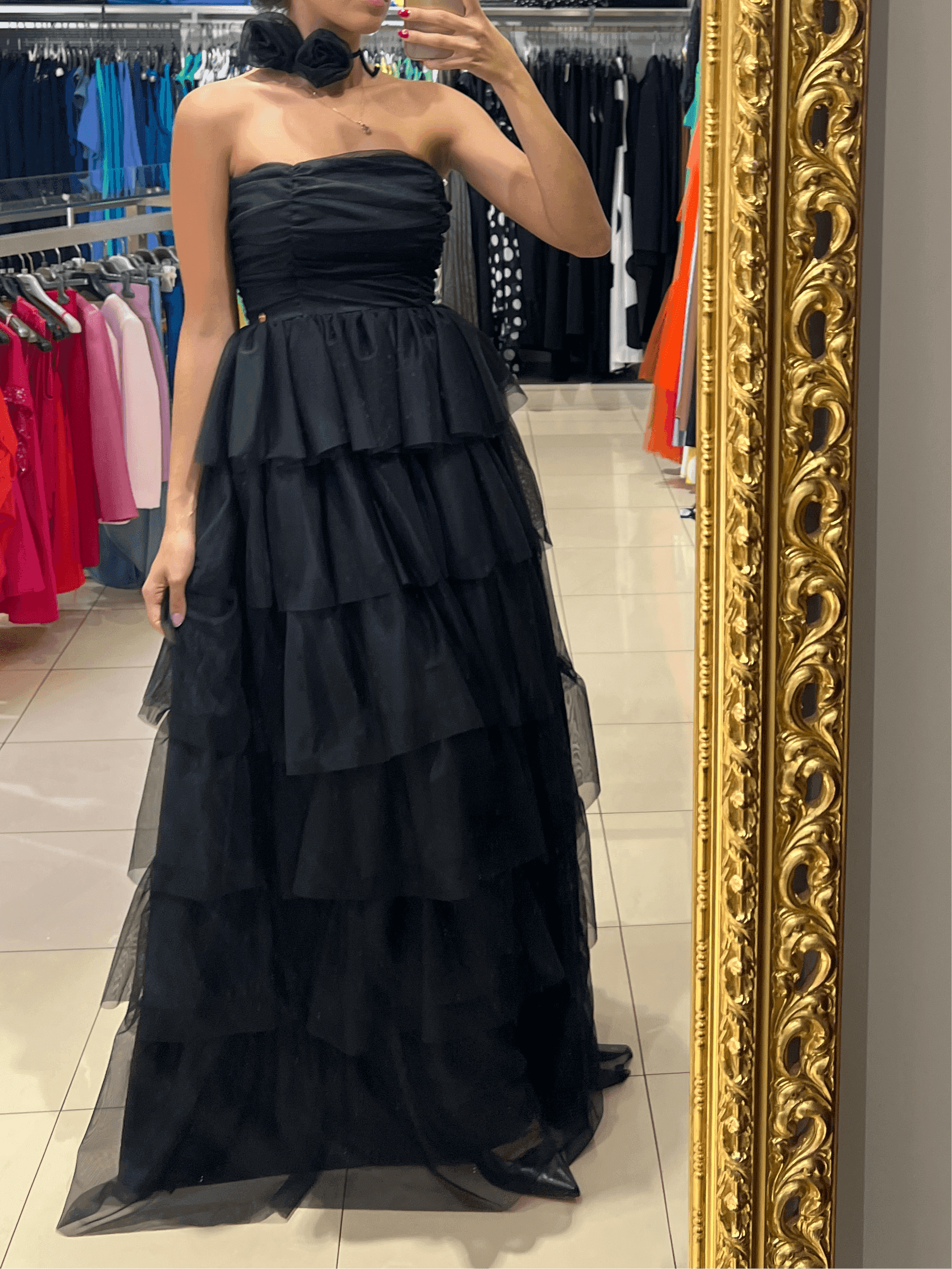Abito lungo Cristina nero in Casual Kanal 32 - Santa Maria di Licodia, commercioVirtuoso.it