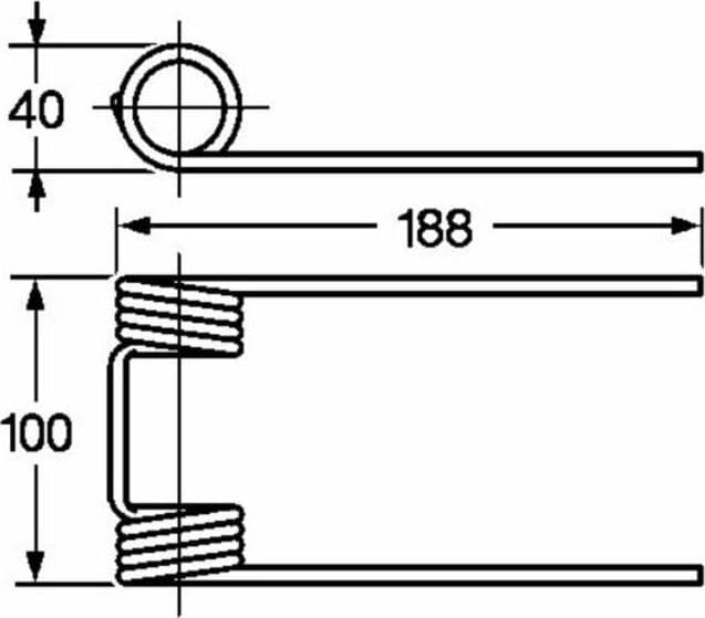 Dente pick-up adattabile Gallignani 8876210 filo 5 - 6