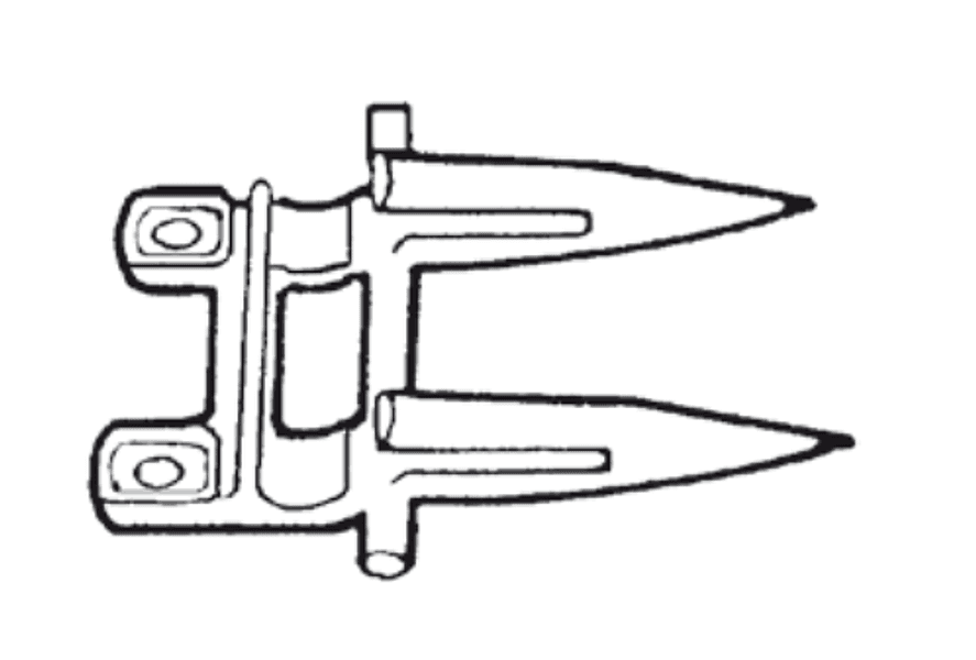 Dente doppio adattabile Laverda 301896130 - 3