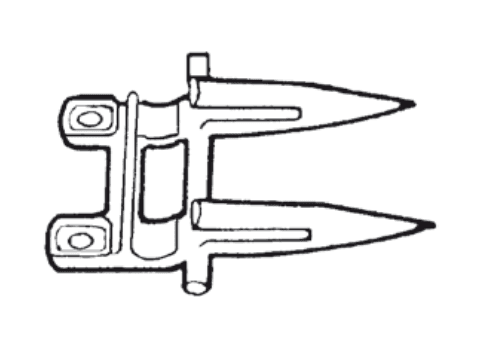 Dente doppio adattabile Laverda 301896130 - 3