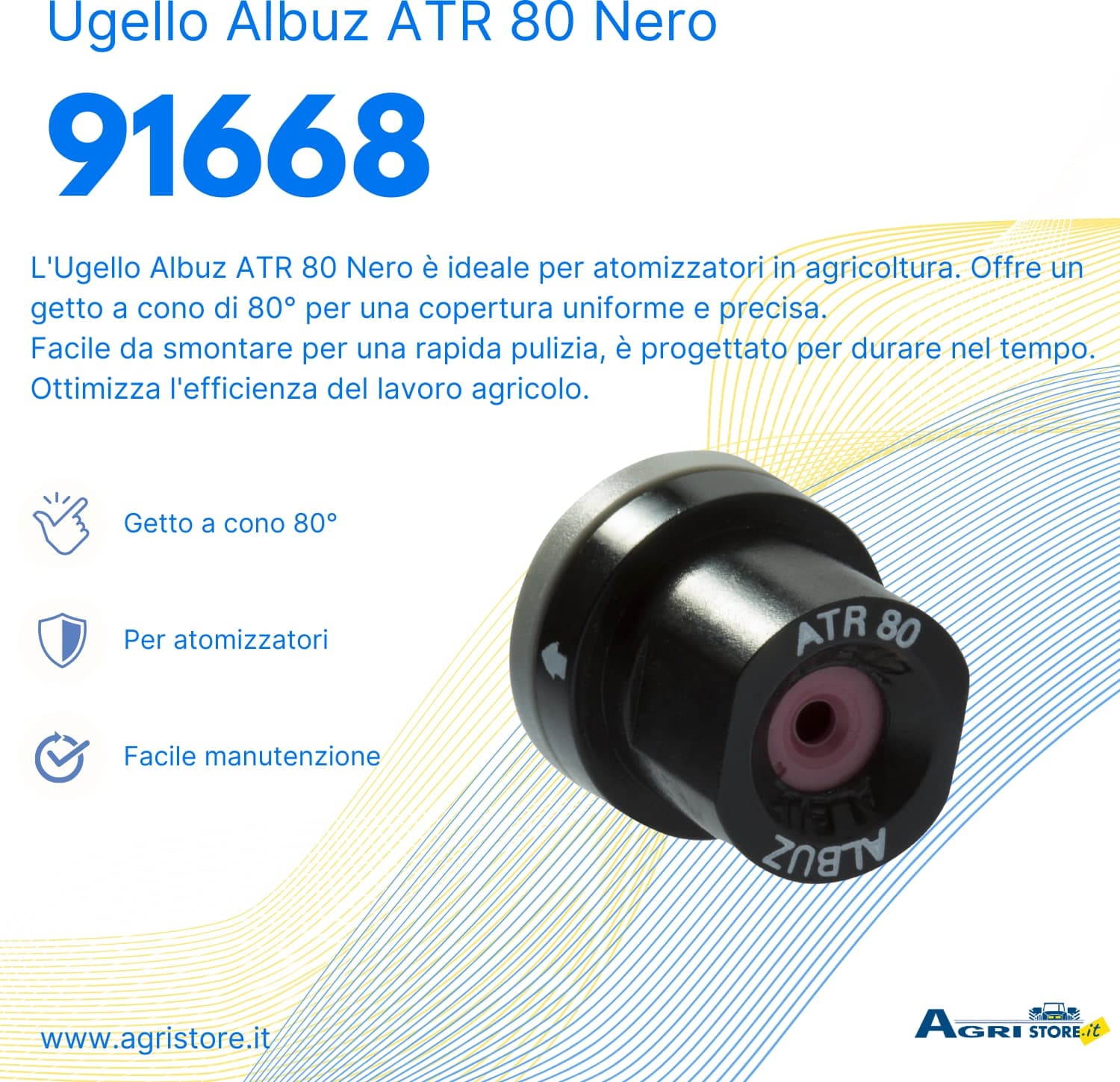Ugello Albuz ATR 80 nero confezione da 3 pezzi - 2