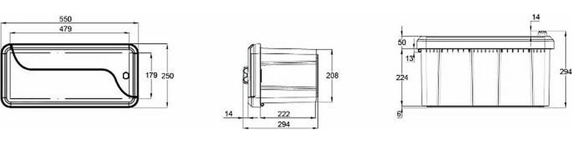 Cassetta porta attrezzi in plastica 2 serrature - 3