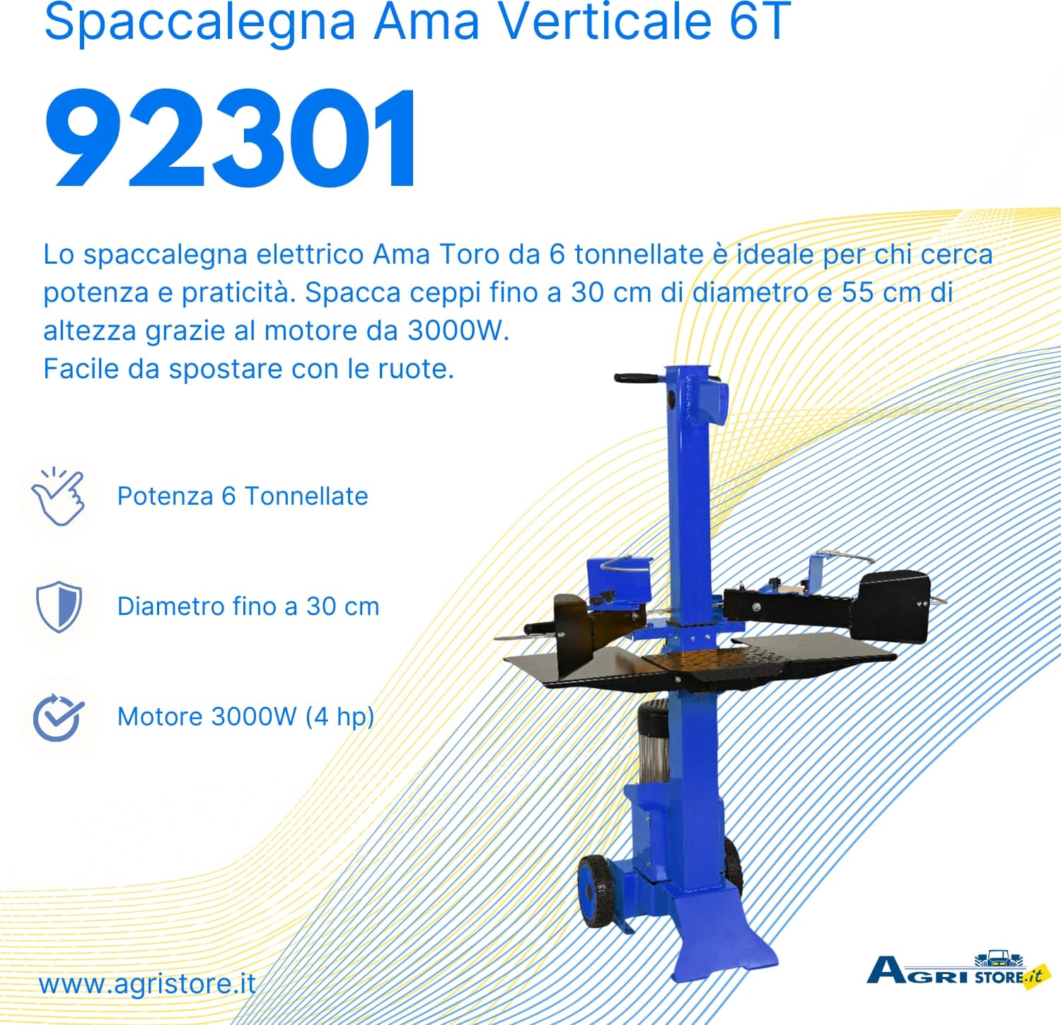 Spaccalegna Ama verticale 6T Toro - 6