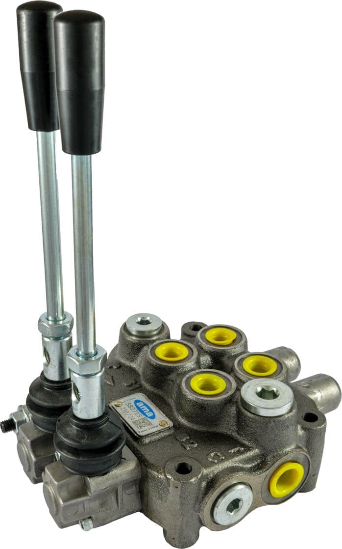 Distributore oleodinamico Ama a 2 leve doppio effetto - 40L - 7