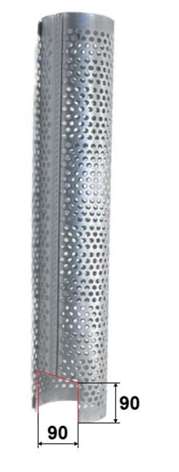 Griglia antiscottatura marmitta Ø 130mm altezza 830mm
