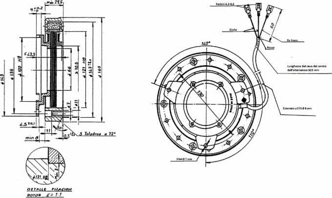 Alternatore 200W a 10 poli - 2