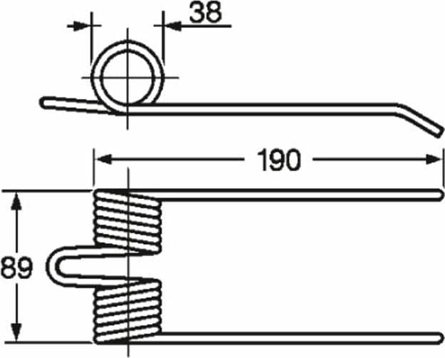Dente pick-up adattabile Hesston 7893746 filo 5 confezione da 5 pezzi - 6