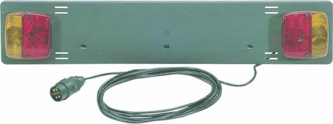 Kit portatarga 12 V in PVC e lunghezza 750mm