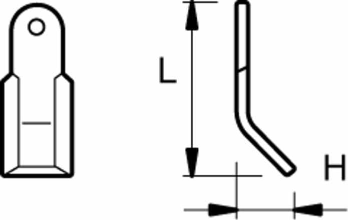 oltello Trincia Y 140x60mm Foro Ø 16,5mm confezione da 3 pezzi - 5