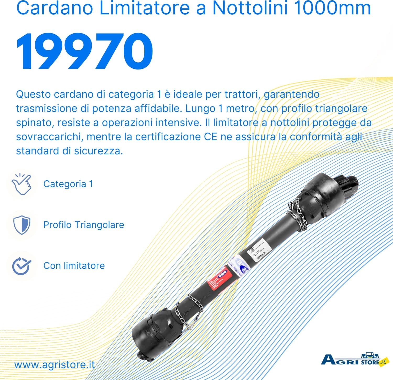 Cardano con limitatore a nottolini 1x1000 - 6