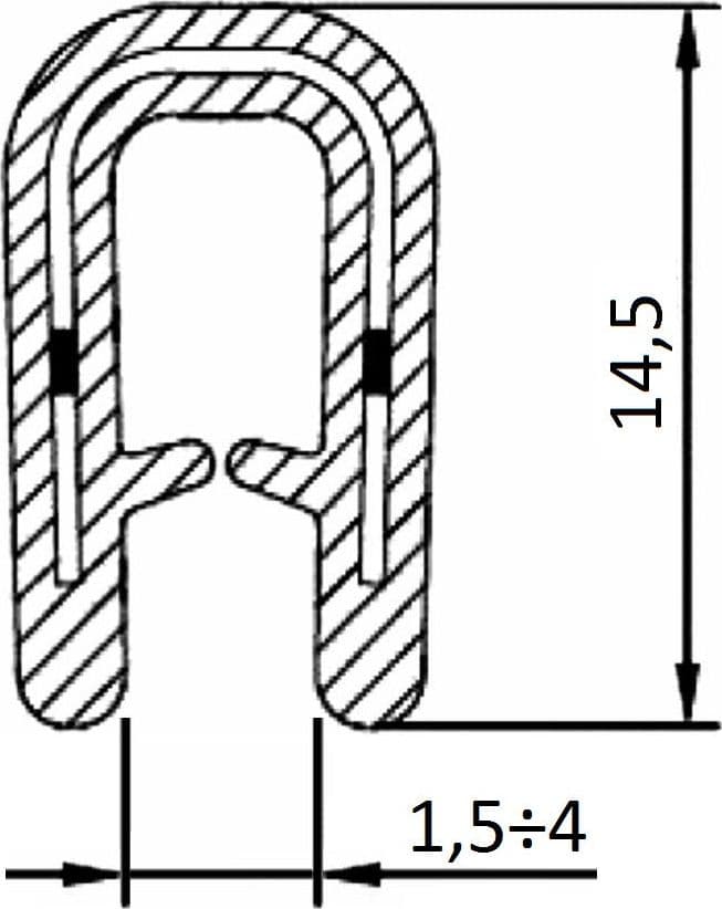 Guarnizione coprilamiera fino a 4mm (20 mt) - 3