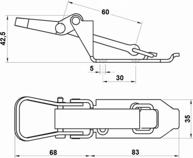 Chiusura ferma utensile zincata per Ø 28-40 mm - 2