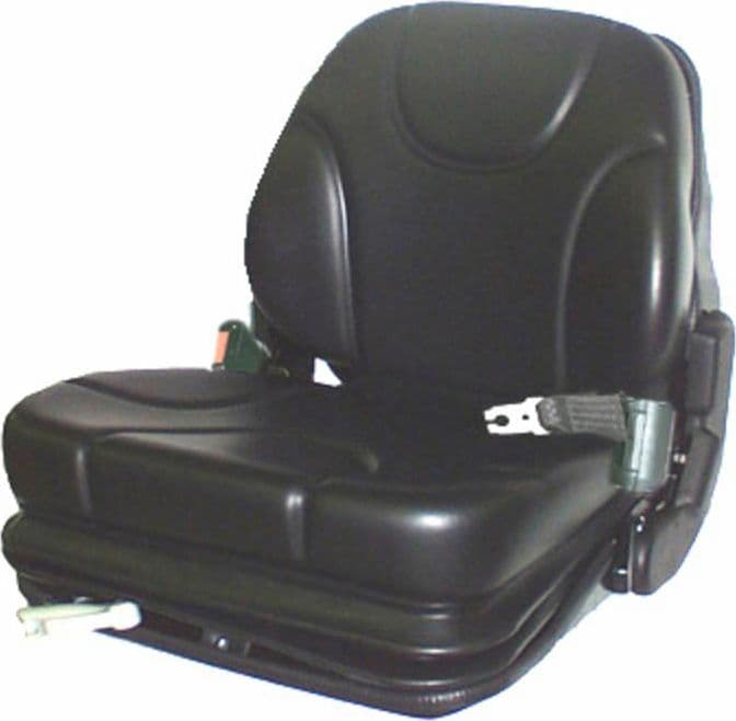 Sedile Fully in sky nero con molleggio meccanico integrato e microswitch 582x530x490mm