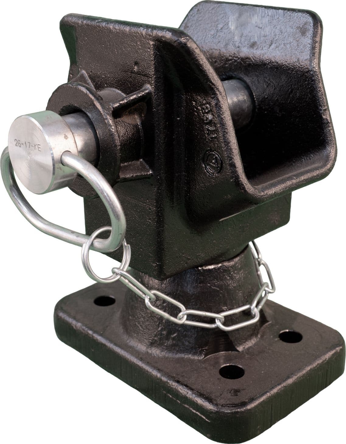 Gancio omologato perno 31mm interasse 120x55mm - 5