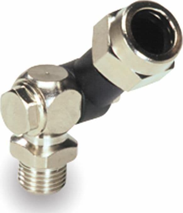 Getto snodato singolo con filetto maschio 1/4'G confezione da 3 pezzi