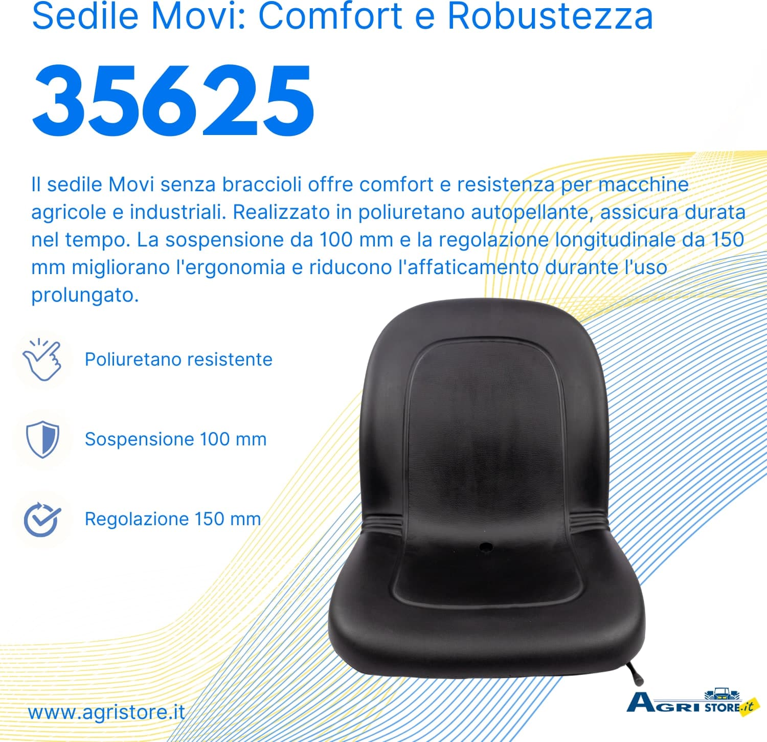 Sedile garden serie Movi senza braccioli - 6