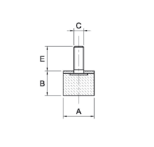 Piede maschio 16x10 M5x12 confezione da 15 pezzi - 2