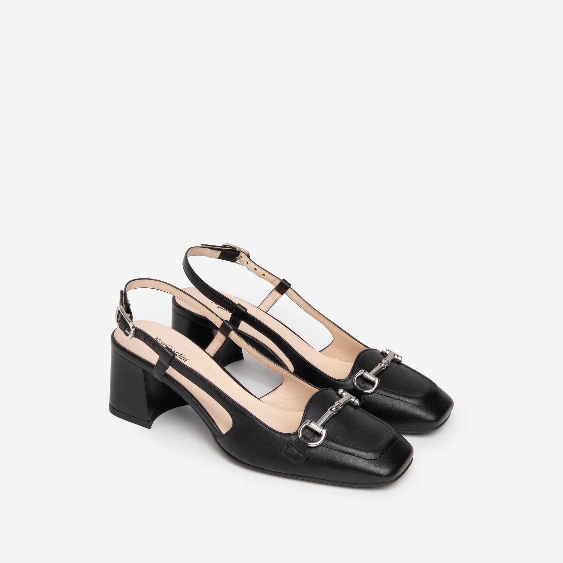 Nero Giardini slingback nero con morsetto E409470D100 - 2