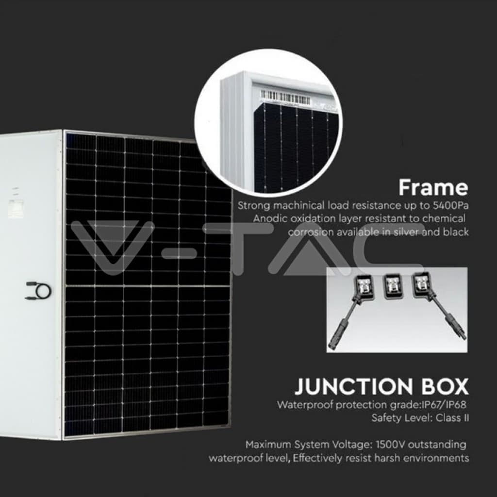 V-TAC Pannello Solare Fotovoltaico AUSTA 450W Silver Frame 1903x1134x35mm - 6