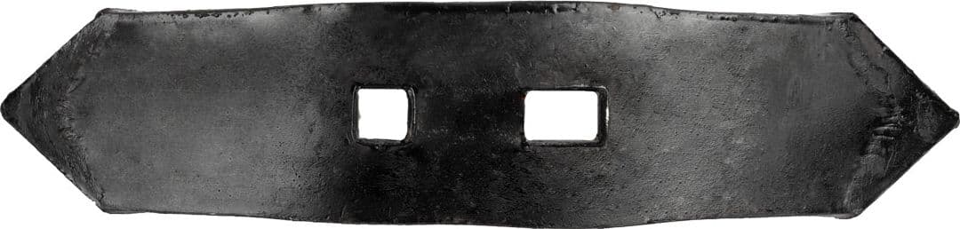 Vomere reversibile per vibrocoltivatore lungo 275mm 2 fori svasati Ø 12,5mm - 3