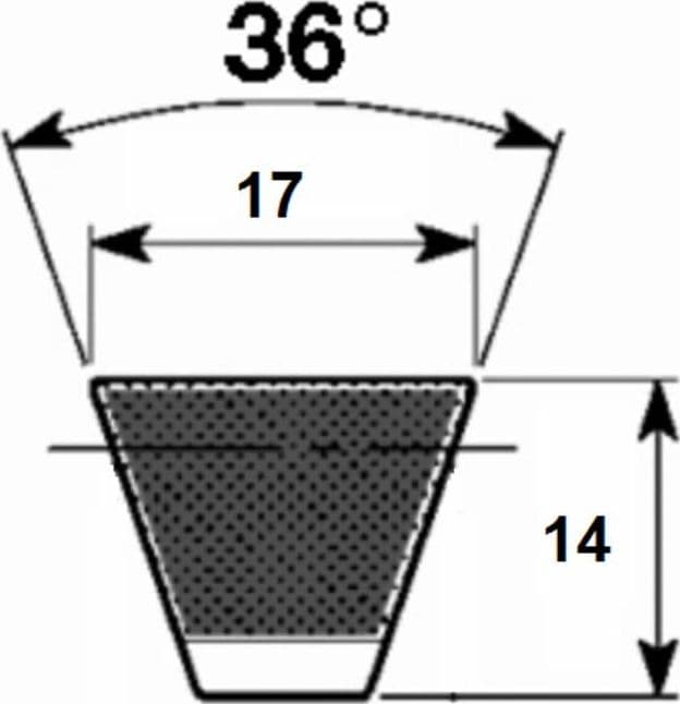 Cinghia trapezoidale dentata XPZ 1120 - 4