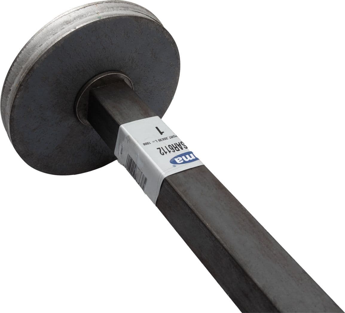 Asse porta dischi frangizolle di 1008mm sezione 30x30mm - 3