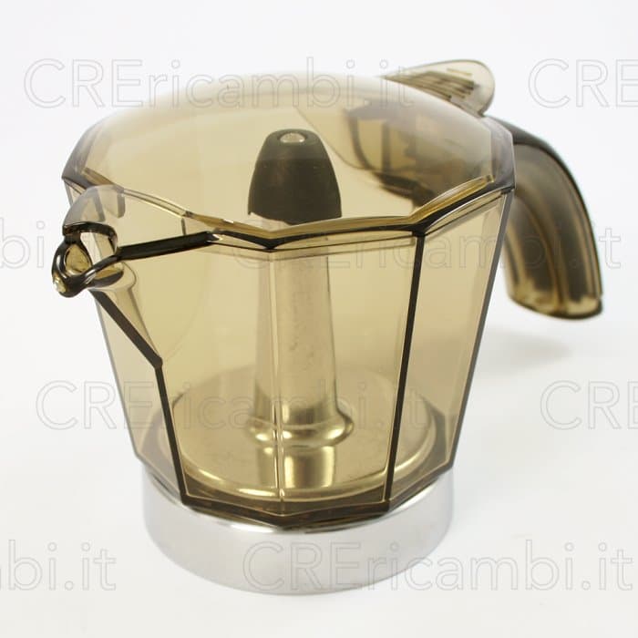 Caraffa 4 Tazze con Coperchio per Moka Alicia Delonghi EMK4 EMK42 EMK4.R - 2
