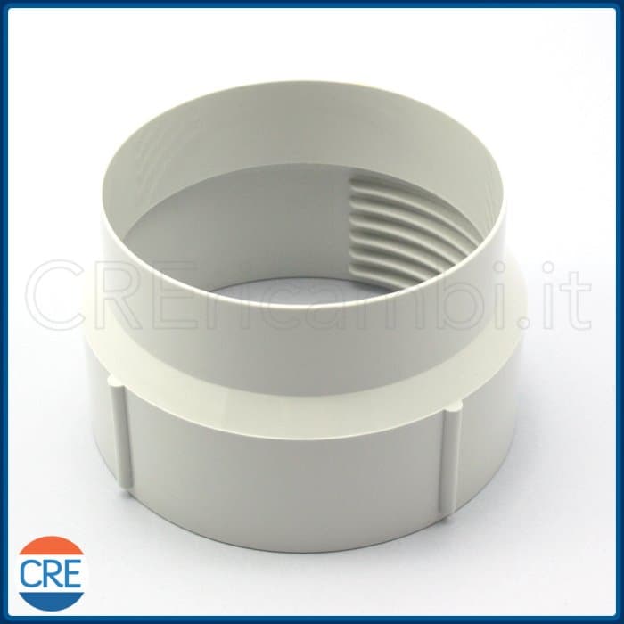 Connettore Attacco Tubo di Scarico Aria Lato Finestra 120mm per Pinguino PACA110, PACA85, PACC100, PACWE125 - 2