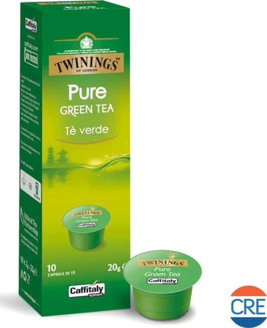 Bevanda Tè Verde, 10 Capsule Twinings Originali per Caffitaly System – classico