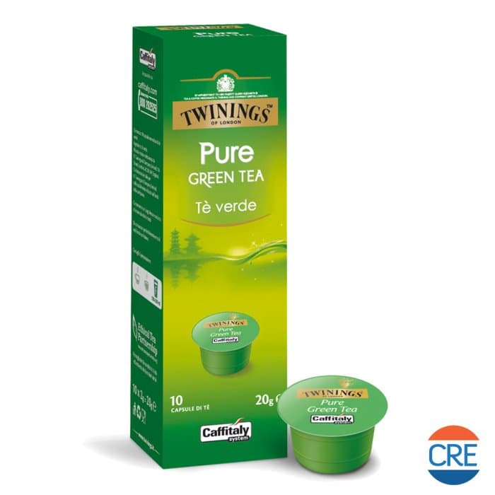 Bevanda Tè Verde, 10 Capsule Twinings Originali per Caffitaly System - 2