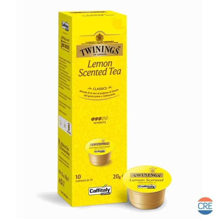 Bevanda Tè Limone, 10 Capsule Twinings Originali per Caffitaly System - 2